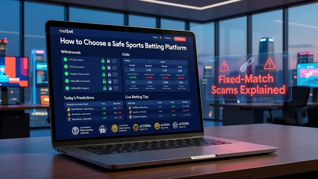 How to Choose a Safe Sports Betting Platform: Withdrawals, Odds, Today's Predictions, Live Betting Tips, and Fixed-Match Scams Explained