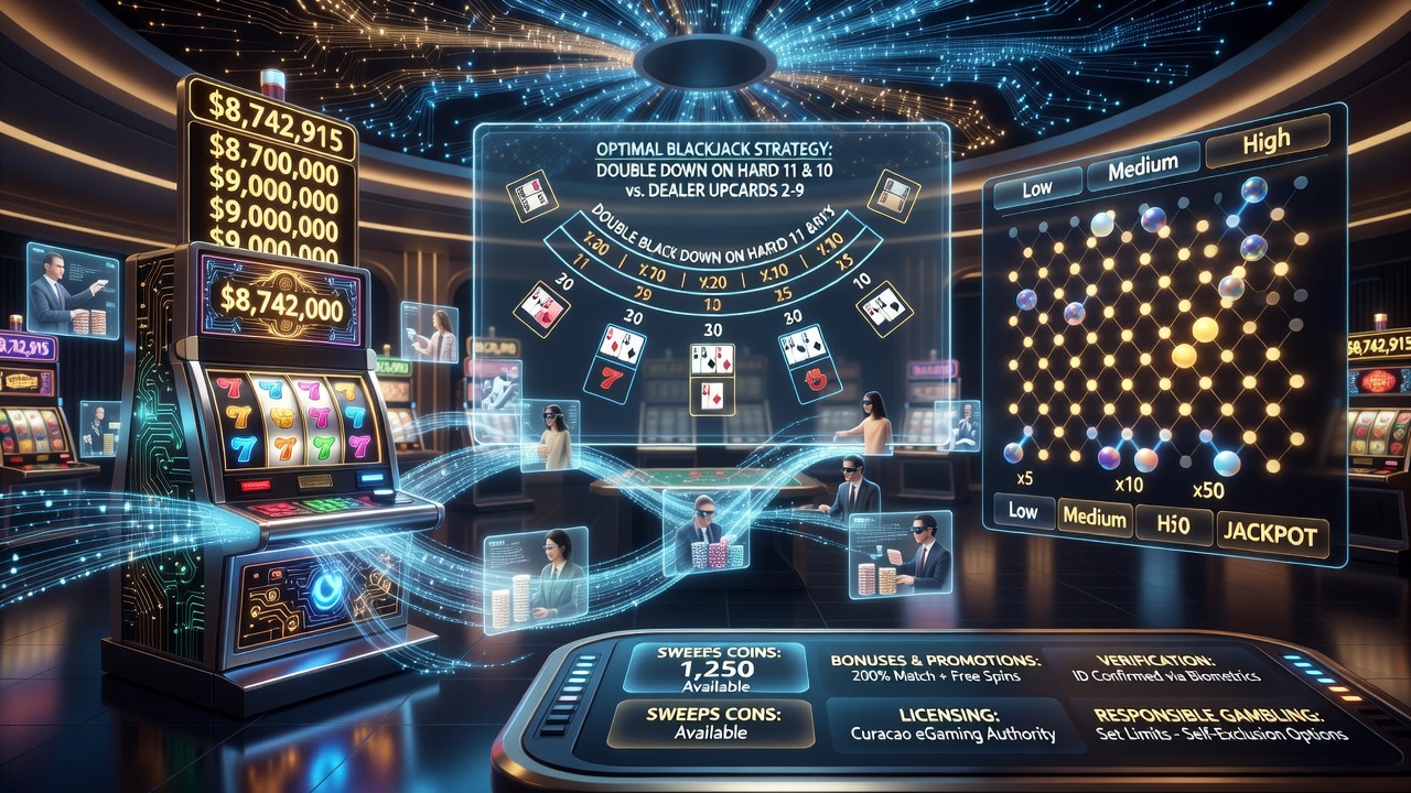 Casino Gaming Explained: Progressive Jackpots, Blackjack Strategy, Plinko, Sweeps Coins, Bonuses, Promotions, Verification, Licensing and Responsible Gambling